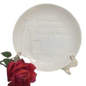 Cordon Bleu 6.5” White Plate Zinfandel Pinot Noir Merlot Appetizer Oyster dish